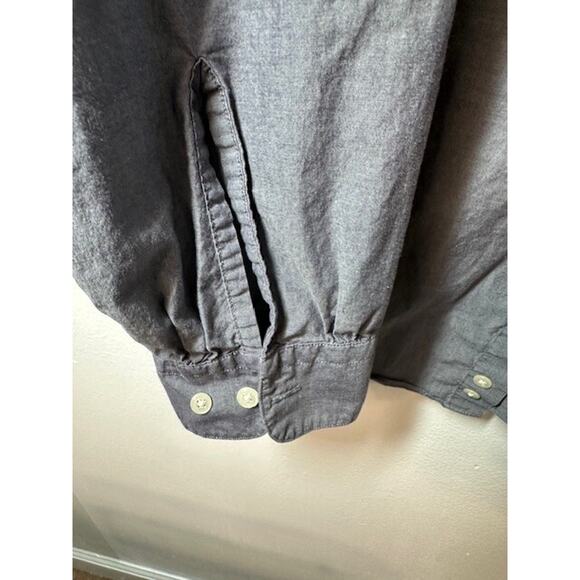 Calvin Klein Gray Button Down Long Sleeve Shirt Casual Mens Size 16/34/35 - Picture 5 of 5